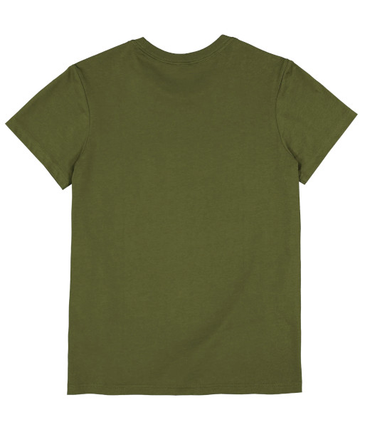 Z1001W Goodmates Womens Basic Short Sleeve Cotton Tee, Army, Sizes XS to 3XL
