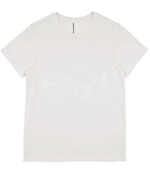 Z1001W Goodmates Womens Basic Short Sleeve Cotton Tee, Ecru, Sizes XS to 3XL