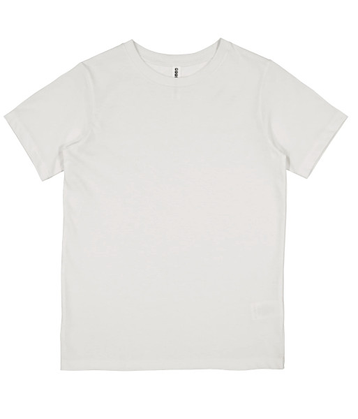 X1001Y Goodmates Youth Basic Short Sleeve Cotton Tee, Ecru, Sizes 10 to 16