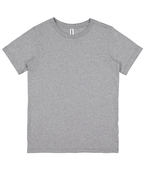 X1001Y Goodmates Youth Basic Short Sleeve Cotton Tee, Grey Marle, Sizes 10 to 16