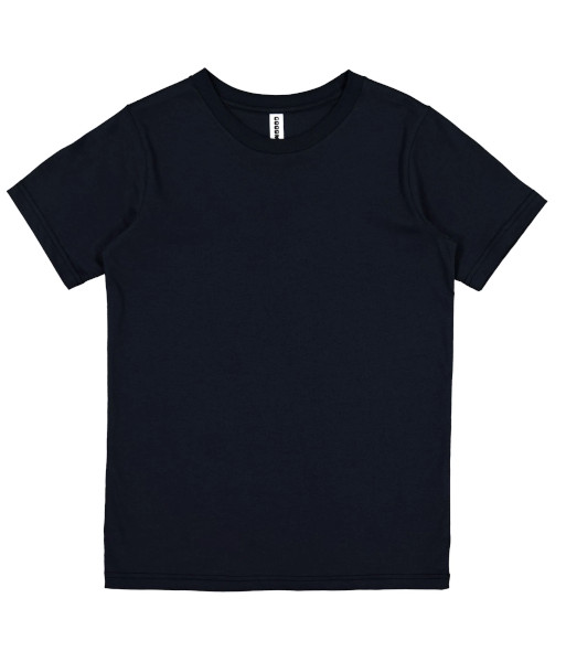 X1001Y Goodmates Youth Basic Short Sleeve Cotton Tee, Navy, Sizes 10 to 16