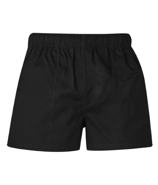 ZS105 Syzmik Mens Rugby Short, Black, Sizes XS to 7XL