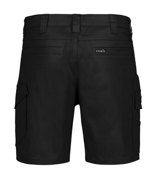 ZS235 Syzmik Mens Essential Cooling Stretch Cargo Short, Black, Sizes 72 to 132