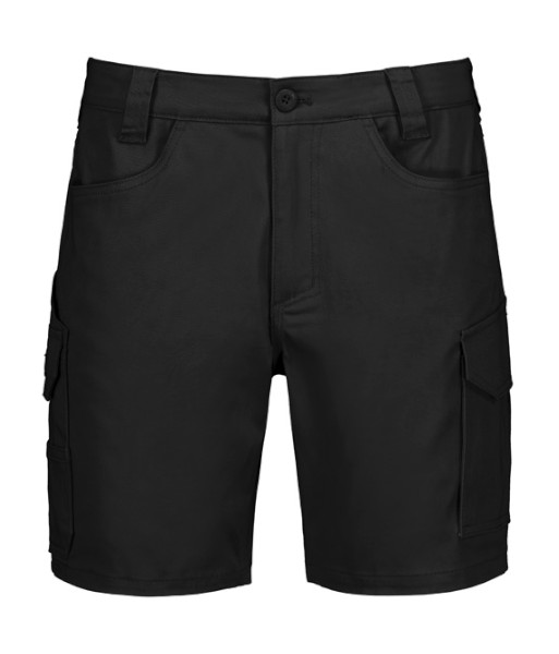 ZS235 Syzmik Mens Essential Cooling Stretch Cargo Short, Black, Sizes 72 to 132