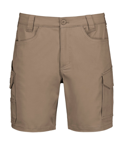 ZS235 Syzmik Mens Essential Cooling Stretch Cargo Short, Khaki, Sizes 72 to 132