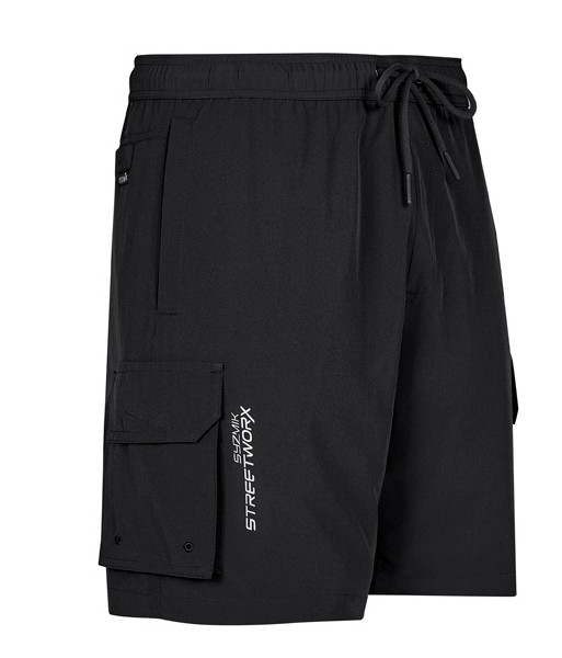 ZS240 Syzmik Mens Streetworx Board Short, Black, Sizes 2XS to 7XL