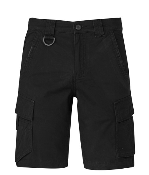 ZS360 Syzmik Mens Streetworx Curved Short, Black, Sizes 72 to 132