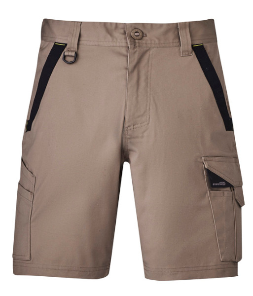 ZS550 Syzmik Mens Streetworx Tough Short, Khaki, Sizes 72 to 132
