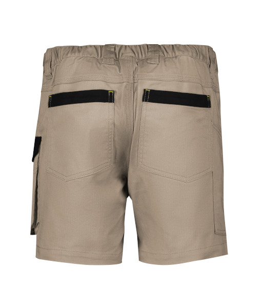 ZS607 Syzmik Mens Rugged Cooling Stretch Short Short, Khaki, Sizes 72 to 122