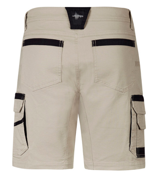 ZS822 Syzmik Mens Streetworx Heritage Short, Stone, Sizes 72 to 132