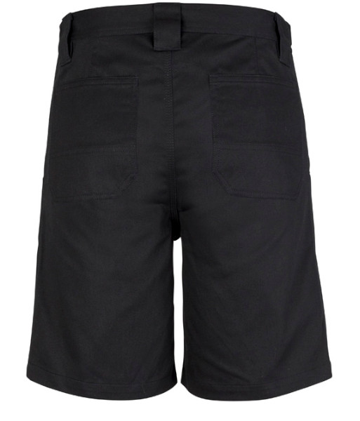 ZW011 Syzmik Mens Plain Utility Short, Black, Sizes 72 to 132