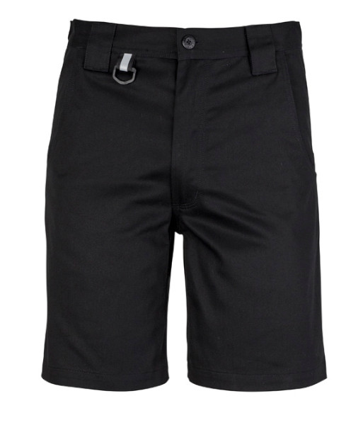ZW011 Syzmik Mens Plain Utility Short, Black, Sizes 72 to 132