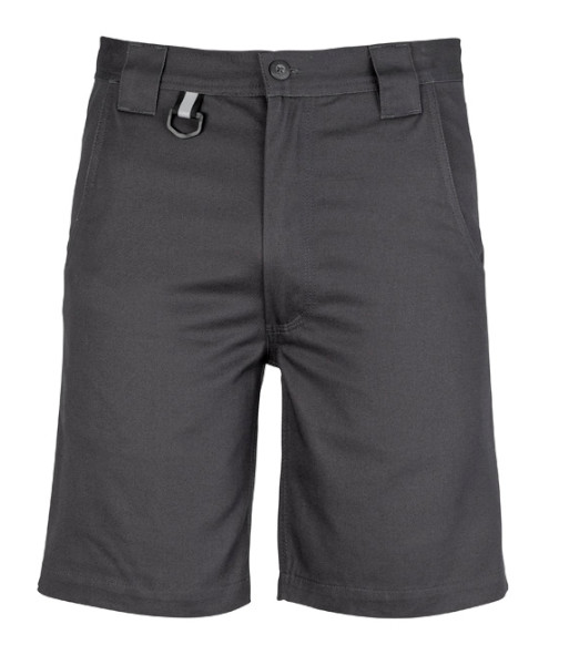 ZW011 Syzmik Mens Plain Utility Short, Charcoal, Sizes 72 to 132