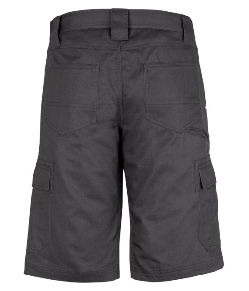 ZW012 Syzmik Mens Midweight Drill Cargo Short, Charcoal, Sizes 72 to 132