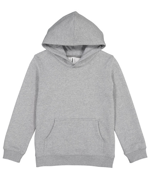 X1003K Goodmates Kids Basic Cotton Hoodie, Grey Marle, Sizes 4 to 8