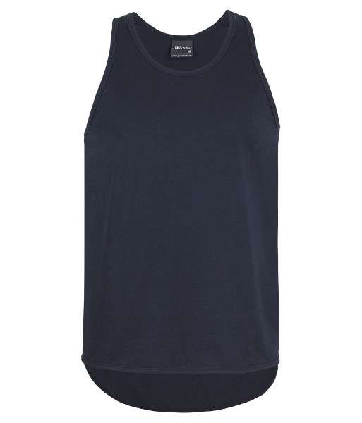 1SDT JB’s Wear Shearers Drop Tail Singlet, Sizes S to 5XL, Navy