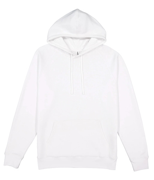X1003M Goodmates Mens Basic Cotton Hoodie, White, Sizes S to 5XL