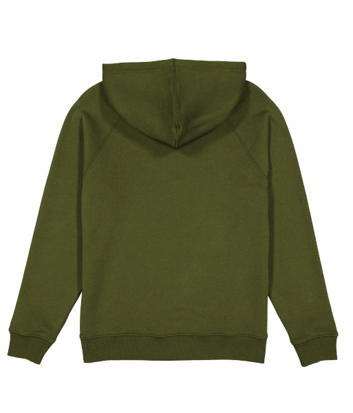 X1003W Goodmates Womens Basic Cotton Hoodie, Army, Sizes XS to 2XL