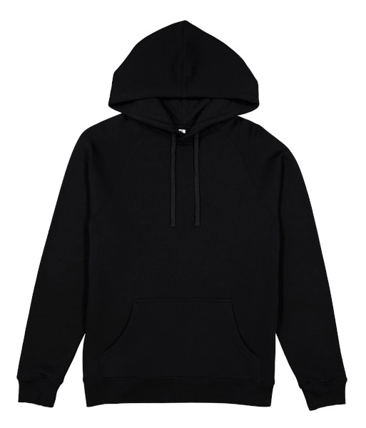 X1003W Goodmates Womens Basic Cotton Hoodie, Black, Sizes XS to 2XL
