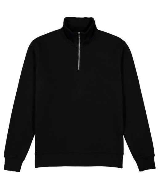 X2006M Goodmates Mens Everyday 1/4 Zip Fleece Sweatshirt, Black, Sizes S to 3XL