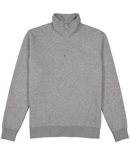 X2006M Goodmates Mens Everyday 1/4 Zip Fleece Sweatshirt, Grey Marle, Sizes S to 3XL