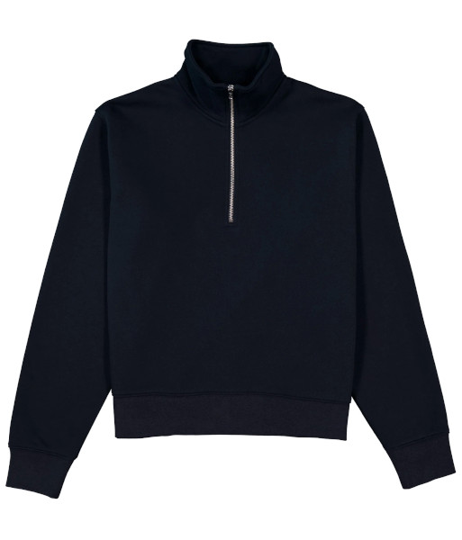 X2006W Goodmates Womens Everyday 1/4 Zip Fleece Sweatshirt, Navy, Sizes XS to 2XL