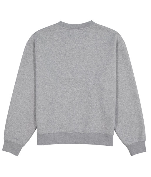 X2007W Goodmates Womens Everyday Crew Fleece Sweatshirt, Grey Marle, Sizes XS to 2XL