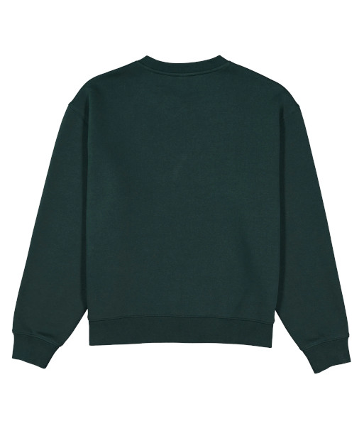 X2007W Goodmates Womens Everyday Crew Fleece Sweatshirt, Scarab Green, Sizes XS to 2XL