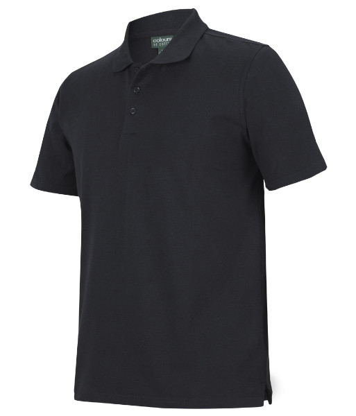 2STS JB’s Cotton Stretch Polo, Black, Sizes XS to 3XL