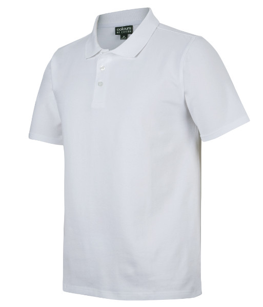 2STS JB’s Cotton Stretch Polo, White, Sizes XS to 3XL