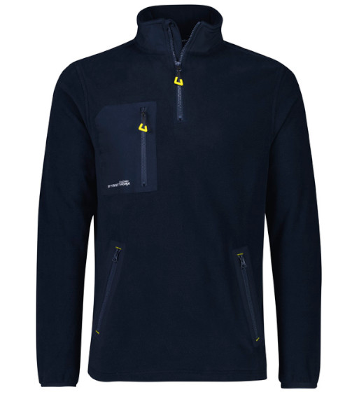 ZT210 Syzmik Unisex Streetworx Lightweight 1/4 Zip Polar Fleece, Navy, Sizes 2XS to 7XL