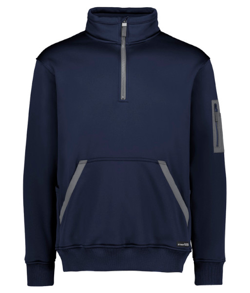 ZT665 Syzmik Unisex Streetworx Water Resistant 1/4 Zip Pullover, Navy, Sizes 2XS to 7XL