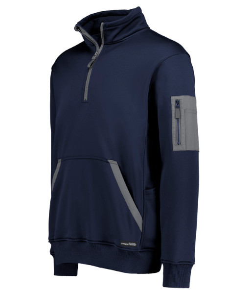ZT665 Syzmik Unisex Streetworx Water Resistant 1/4 Zip Pullover, Navy, Sizes 2XS to 7XL