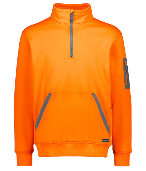 ZT665 Syzmik Unisex Streetworx Water Resistant 1/4 Zip Pullover, Orange, Sizes 2XS to 7XL