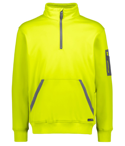 ZT665 Syzmik Unisex Streetworx Water Resistant 1/4 Zip Pullover, Yellow, Sizes 2XS to 7XL