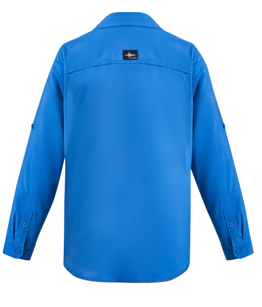 ZW460 Syzmik Mens Outdoor Long Sleeve Shirt, Cobalt, Sizes 2XS to 7XL