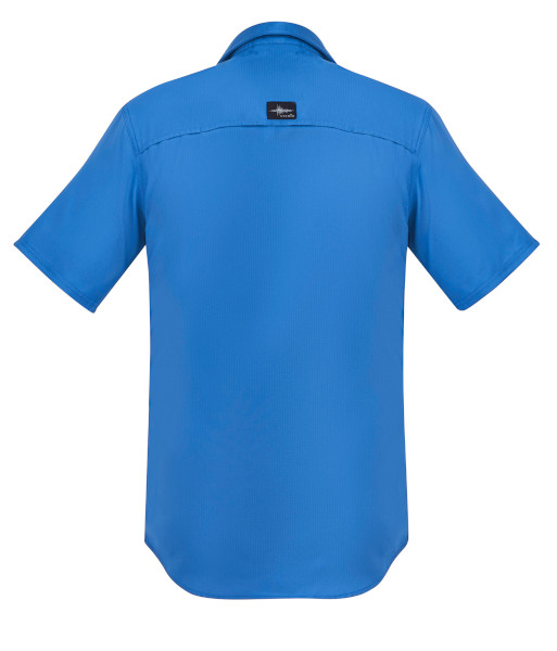 ZW465 Syzmik Mens Outdoor Short Sleeve Shirt, Cobalt, Sizes 2XS to 7XL
