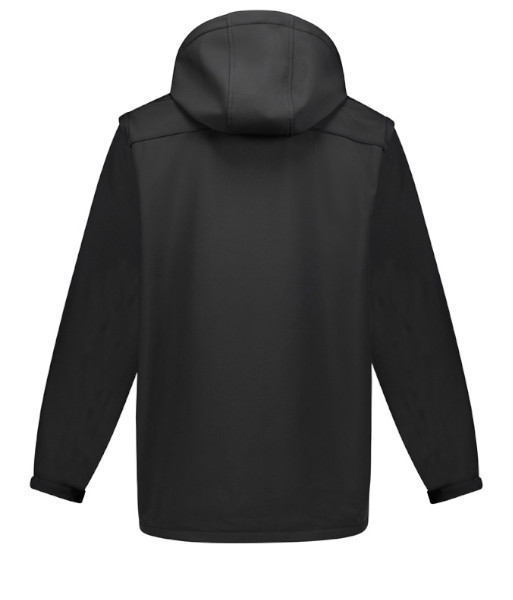 ZJ263 Syzmik Unisex Streetworx 2 in 1 Stretch Softshell Jacket, Black, Sizes 2XS to 7XL
