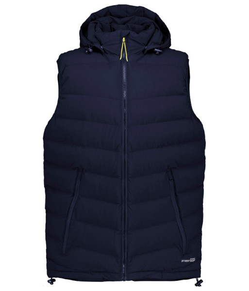 ZV245 Syzmik Unisex Streetworx Hooded Puffer Vest, Navy, Sizes 2XS to 7XL