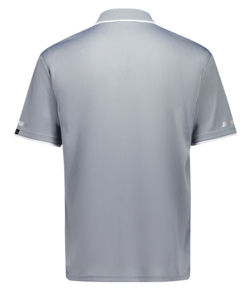 ZH145 Syzmik Mens Striker Polo, Silver/White, Sizes 2XS to 7XL