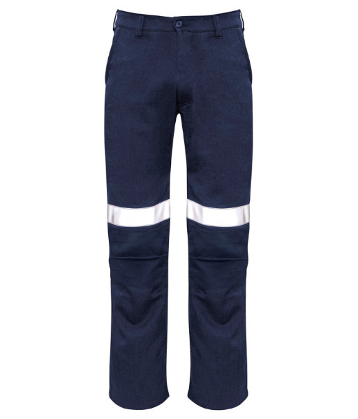 ZP523 Syzmik Mens Orange Flame Traditional Style Taped Work Pant, Navy, Sizes 72 to 132
