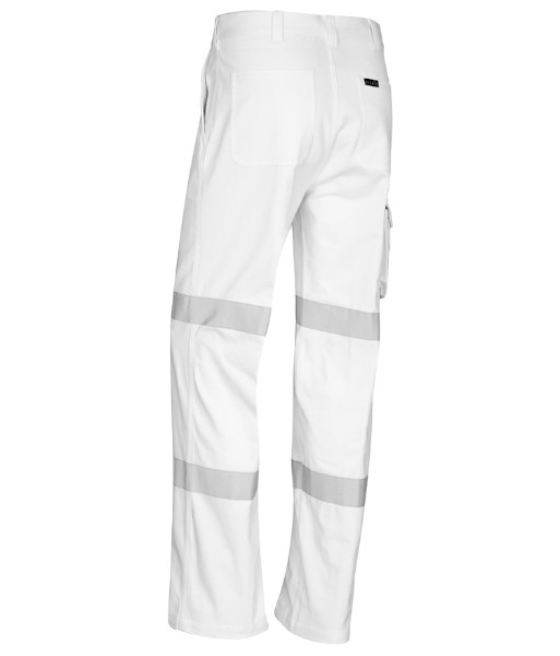 ZP920 Syzmik Mens Bio Motion Taped Pant (Regular), White, Sizes 72 to 132