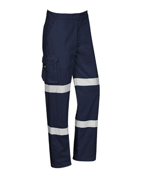 ZP920S Syzmik Mens Bio Motion Taped Pant (Stout), Navy, Sizes 87 to 132