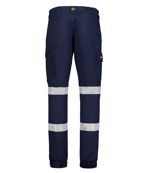 ZP935 Syzmik Mens Essential Stretch Taped Cargo Pant – Cuffed, Navy, Sizes 72 to 132