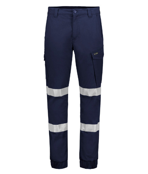 ZP935 Syzmik Mens Essential Stretch Taped Cargo Pant – Cuffed, Navy, Sizes 72 to 132
