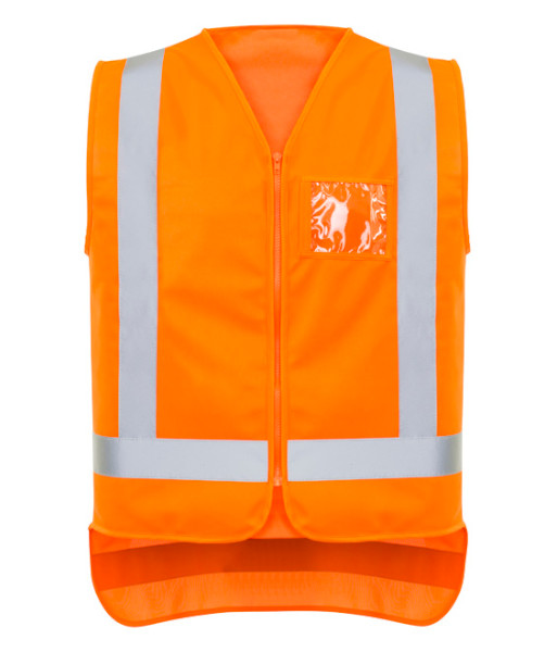ZV960 Syzmik Mens Hi Vis TTMC-W23 Day/Night Zip Vest, Orange, Sizes 2XS to 7XL