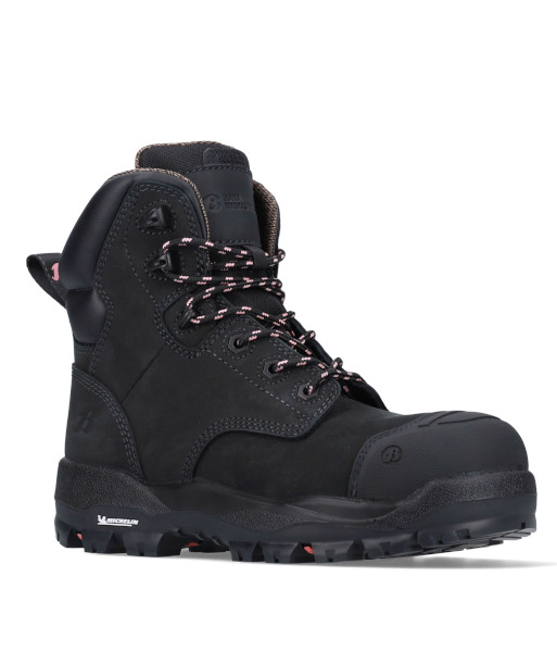 504-66033 Bata Ladies Mallee Zip Sided Safety Boot, Black, Sizes 5 to 11 (US Sizing)
