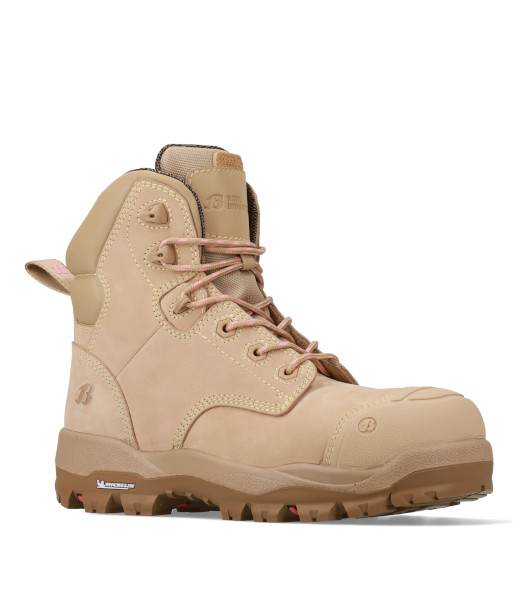 504-83022 Bata Ladies Mallee Zip Sided Safety Boot, Sand, Sizes 5 to 11 (US Sizing)