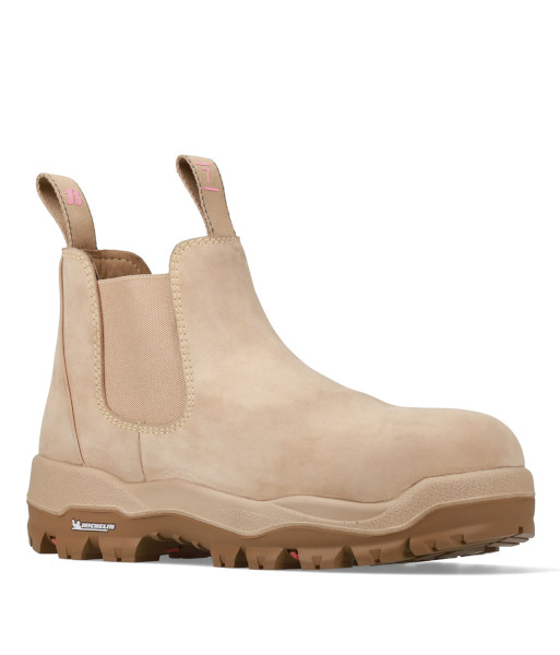 505-83077 Bata Ladies Nulla Elastic Sided Safety Boot, Sand, Sizes 5 to 11 (US Sizing)