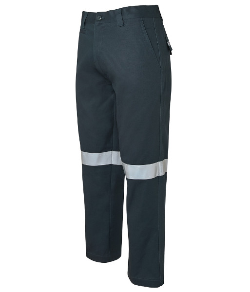 6MDNT JB’s Night Only 310gsm Cotton Mercerised Work Trouser with Tape, Green, Sizes 67R to 107R (Regular)